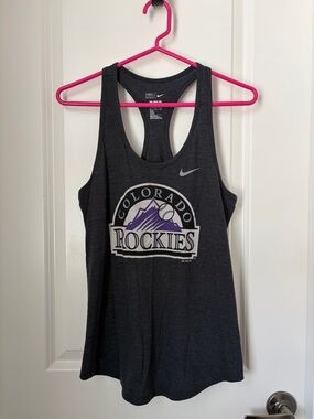 Colorado Rockies Charcoal Grey Tank Top